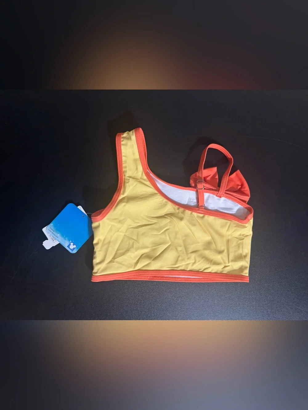 PatPat, Disney Moana and Pua, Girl’s 5Y/6Y, two-piece yellow & orange swimsuit.